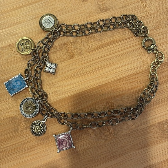 Patricia Nash Gold and Silver Charm Bracelet Collector Set 🥰 Necklace & Bracelet - Picture 7 of 10